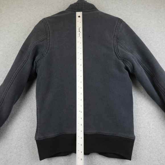 Abercrombie Fitch Indigo Lake Jacket Womens Small Fleece Lined Hooded Zip Heavy - Picture 13 of 16